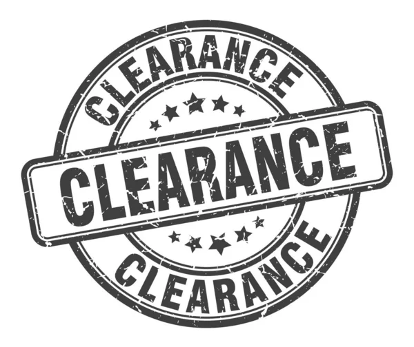 Clearance stamp. clearance round grunge sign. clearance — Stock Vector