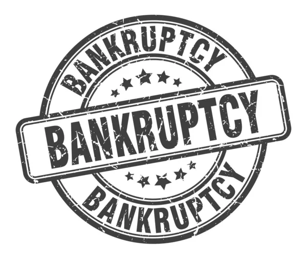 Bankruptcy stamp. bankruptcy round grunge sign. bankruptcy — Stock Vector