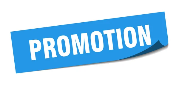 Adesivo promozione. promozione piazza segno isolato. promozione — Vettoriale Stock