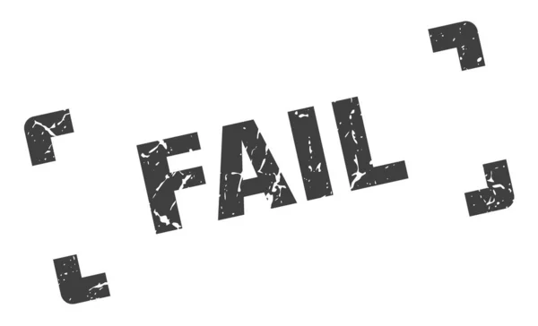 失败戳。失败方格格标志。失败 — 图库矢量图片