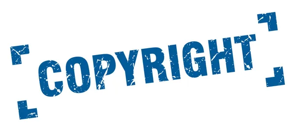 Urheberrechtsstempel. Urheberrecht quadratischen Grunge-Zeichen. Urheberrecht — Stockvektor