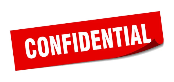 Confidential sticker. confidential square isolated sign. confidential — Stock Vector