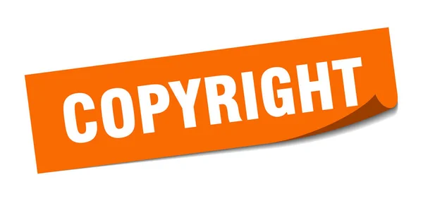 Copyright sticker. copyright square isolated sign. copyright — Stock Vector