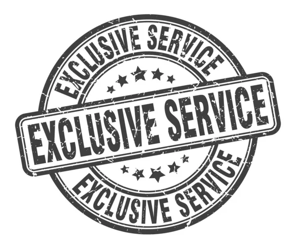 Exclusief service stempel. exclusieve service ronde grunge teken. exclusieve service — Stockvector