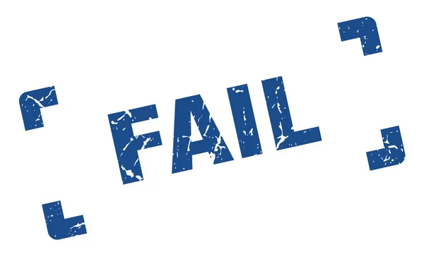 Αποτυχία σφραγίδας. αποτυχία τετράγωνο σύμβολο της γκραντζ. Αποτύχει — Διανυσματικό Αρχείο