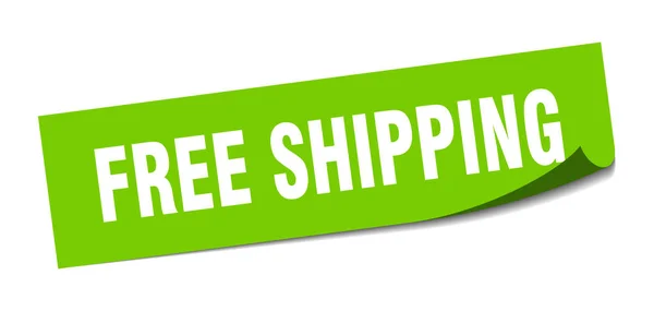 Free shipping sticker. free shipping square isolated sign. free shipping — Stock Vector
