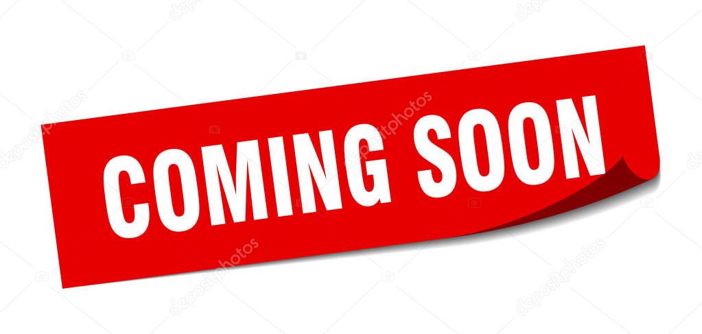 coming soon sticker. coming soon square isolated sign. coming soon