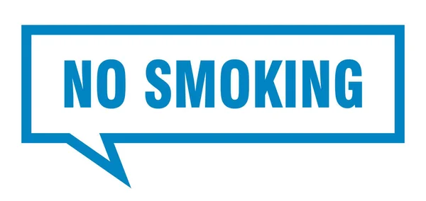 禁煙の標識はありません。禁煙正方形のスピーチバブル。禁煙 — ストックベクタ