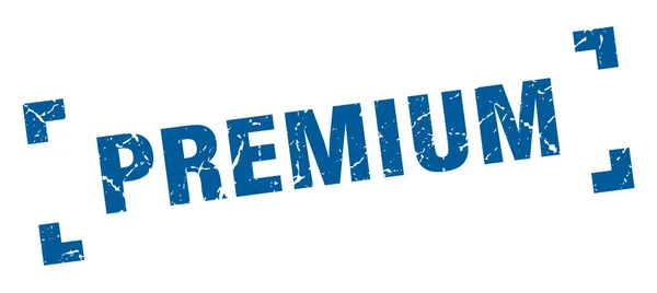 Prämienmarke. Premium Square Grunge Zeichen. Prämie — Stockvektor