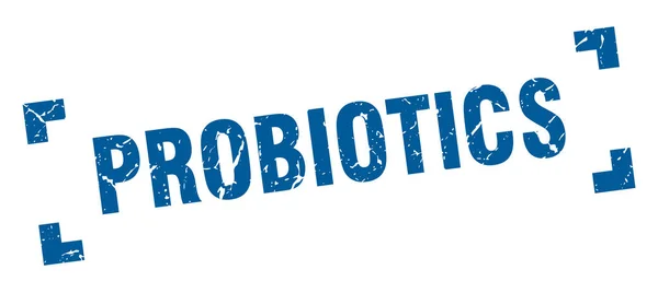 Probiotics stamp. probiotics square grunge sign. probiotics — Stock Vector