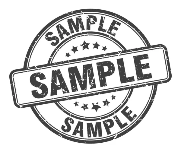 Sample stamp. sample round grunge sign. sample — Stock Vector