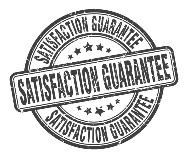 Satisfaction guarantee stamp. satisfaction guarantee round grunge sign. satisfaction guarantee — Stock Vector