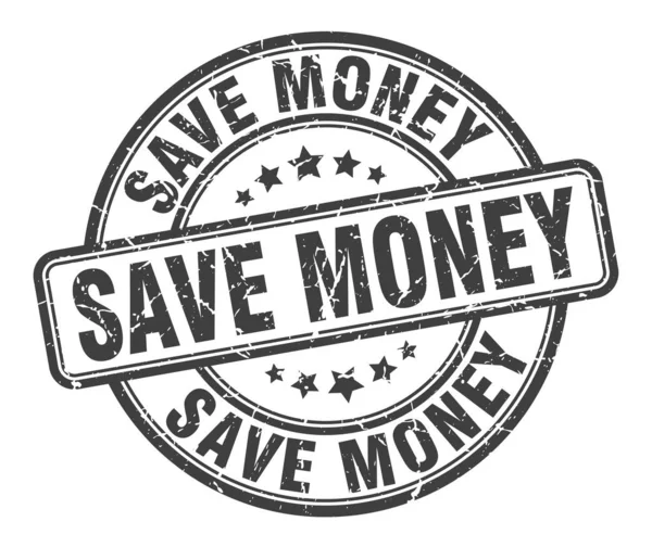 Сохранить деньги штамп. сэкономить деньги вокруг гранж-знак. сэкономить деньги — стоковый вектор