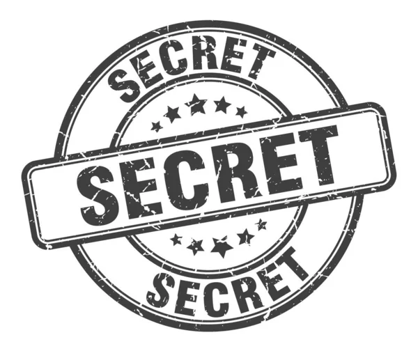 Секретная марка. секретный круглый гранж-знак. секрет — стоковый вектор