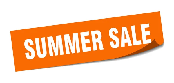 夏季销售贴纸。夏季销售广场隔离标志。夏季销售 — 图库矢量图片