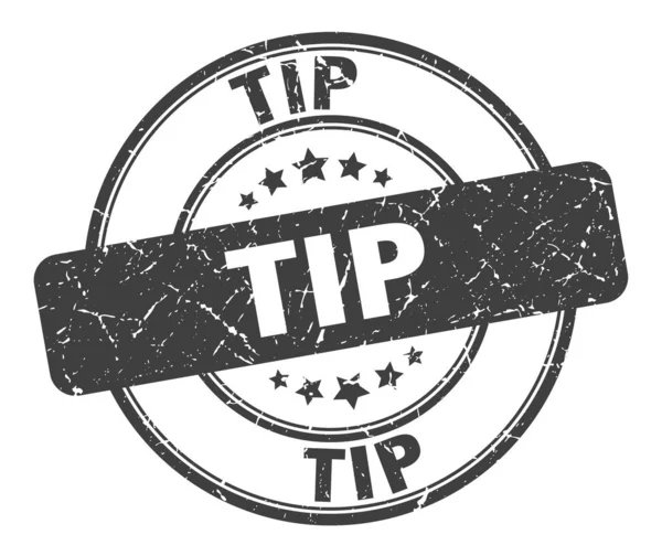 Tip stamp. tip round grunge sign. tip — Stock Vector
