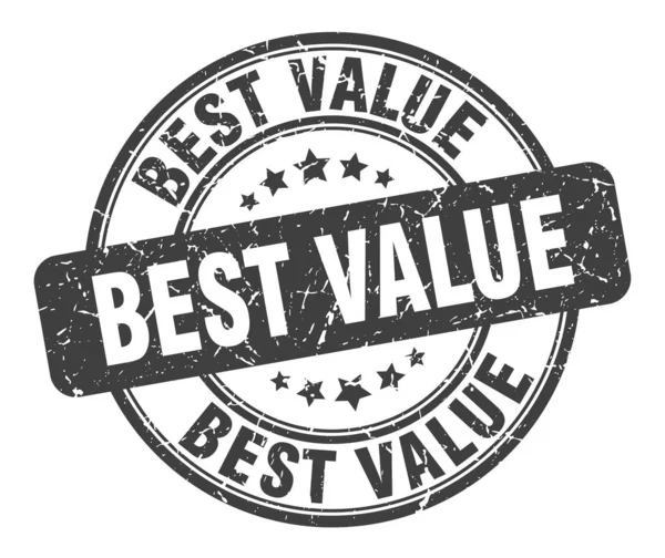 Best value stamp. best value round grunge sign. best value — Stock Vector
