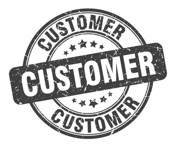 Customer stamp. customer round grunge sign. customer — Stock Vector