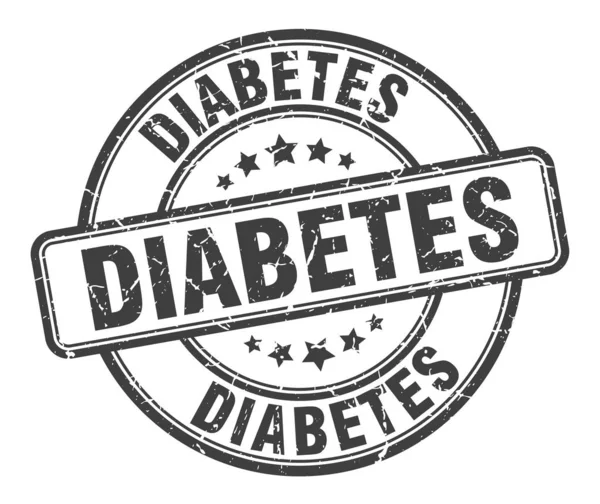 Diabetes stamp. diabetes round grunge sign. diabetes — Stock Vector