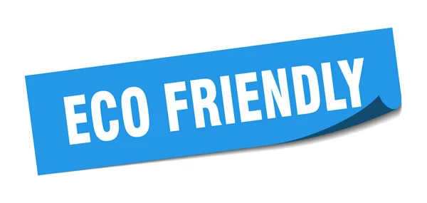Eco vriendelijke sticker. eco vriendelijke vierkante geïsoleerd teken. Eco friendly — Stockvector