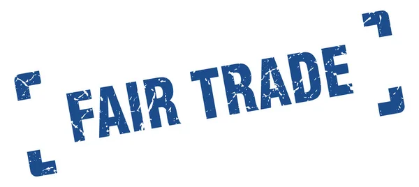 Fair trade stamp. fair trade square grunge sign. fair trade — Stock Vector