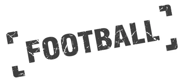 Футбольная марка. Знак гранжа на футбольной площади. футбол — стоковый вектор