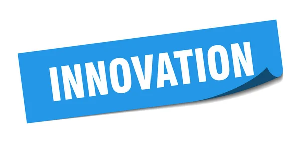 Innovatie sticker. innovatie vierkant geïsoleerd teken. Innovatie — Stockvector