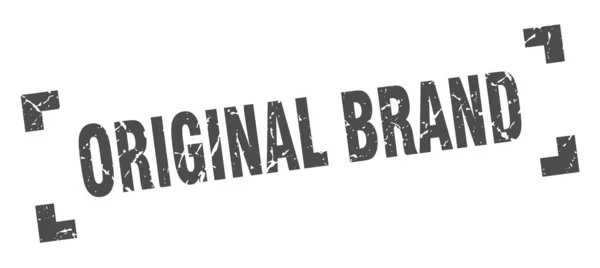 Оригінальна марка бренду. оригінальний знак квадратного гранжевого бренду. оригінальний бренд — стоковий вектор