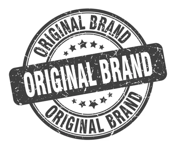 Carimbo de marca original. marca original redondo sinal grunge. marca original — Vetor de Stock