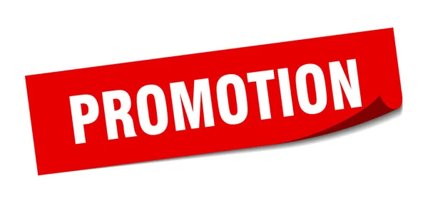 Adesivo promozione. promozione piazza segno isolato. promozione — Vettoriale Stock