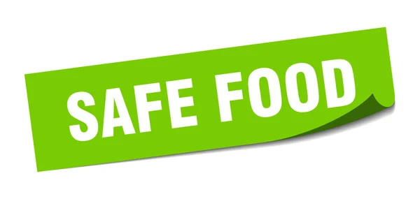 Safe food sticker. safe food square isolated sign. safe food — Stock Vector