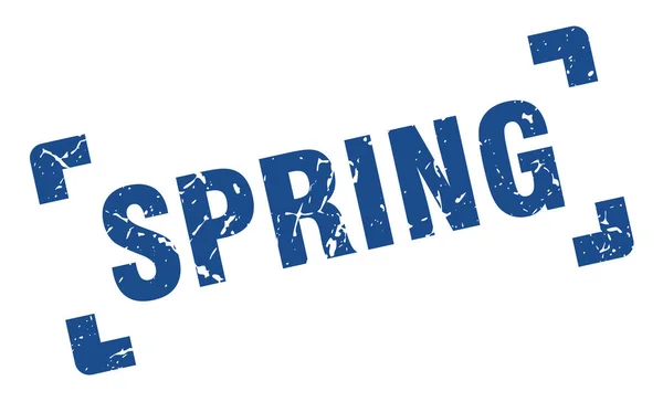 Spring stamp. spring square grunge sign. spring — Stock Vector