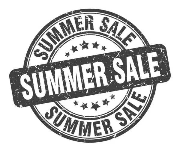 Yaz satış damgası. yaz satış yuvarlak grunge işareti. yaz indirimi — Stok Vektör