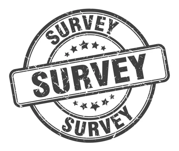 Survey stamp. survey round grunge sign. survey — Stock Vector