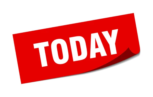 Today sticker. today square isolated sign. today — Stock Vector