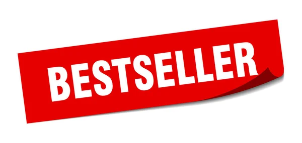 Adesivo best-seller. bestseller quadrado sinal isolado. bestseller — Vetor de Stock