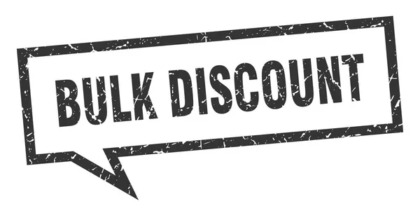 Bulk discount sign. bulk discount square speech bubble. bulk discount — Stock Vector