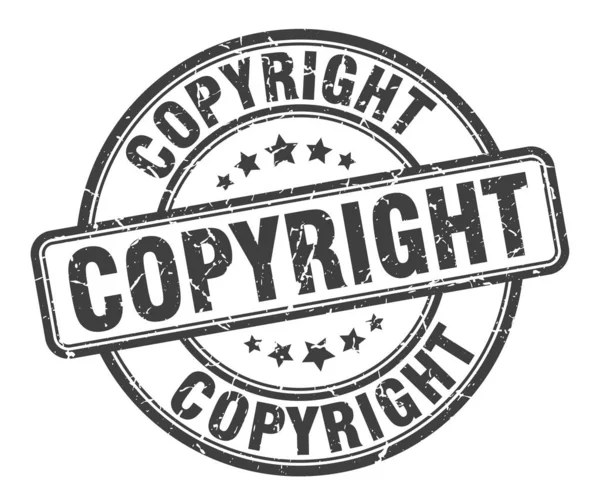 Urheberrechtsstempel. Urheberrecht rundes Grunge-Zeichen. Urheberrecht — Stockvektor