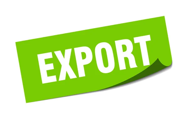 Exportaufkleber. Export quadratische isolierte Zeichen. Export — Stockvektor
