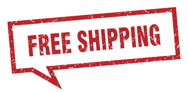 Free shipping sign. free shipping square speech bubble. free shipping — Stock Vector