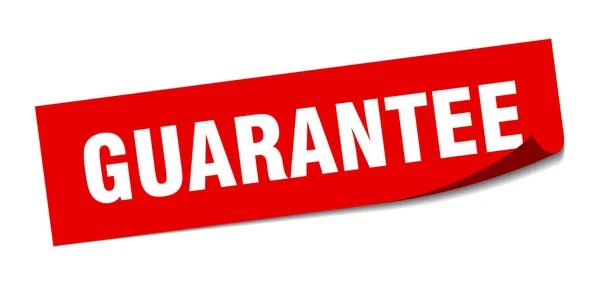 Guarantee sticker. guarantee square isolated sign. guarantee — Stock Vector