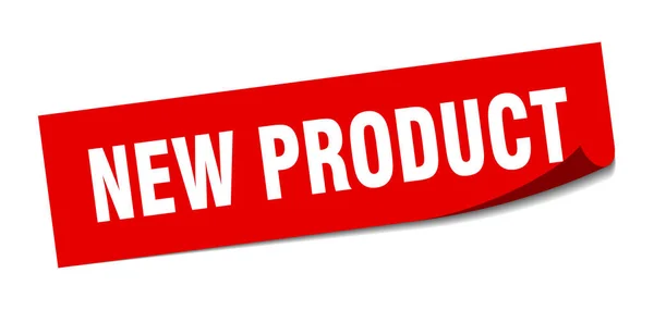 Novo adesivo do produto. novo produto quadrado isolado sinal. novo produto — Vetor de Stock