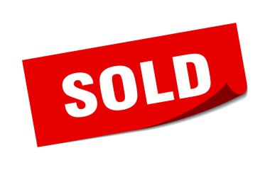 sold sticker. sold square isolated sign. sold clipart