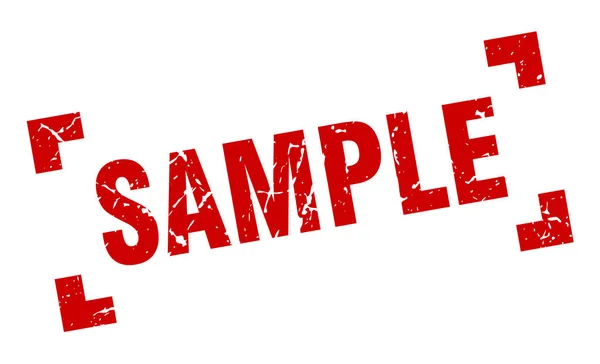Sample stamp. sample square grunge sign. sample — Stock Vector