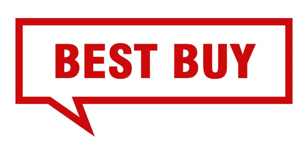 Best buy sign. best buy square speech bubble. best buy — Stock Vector