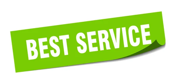 Best service stiker. Best service square isolated sign. лучший сервис — стоковый вектор