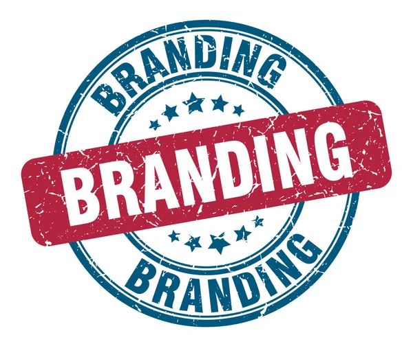 Branding stempel. branding ronde grunge teken. Branding — Stockvector