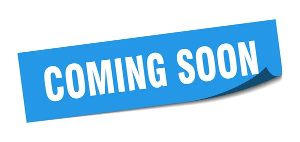 Coming soon sticker. coming soon square isolated sign. coming soon — Stock Vector