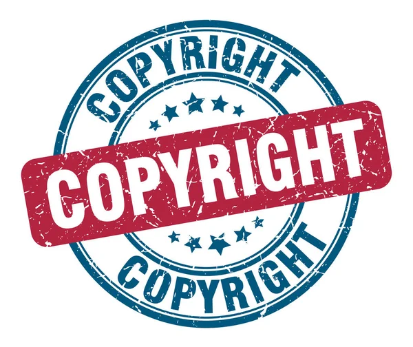 Copyright stempel. Copyright ronde grunge teken. Copyright — Stockvector
