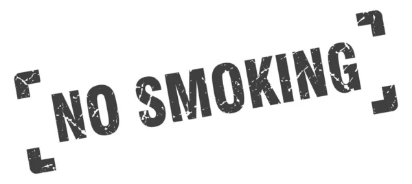 Не курить штамп. не курить квадратный гранж знак. не курить — стоковый вектор